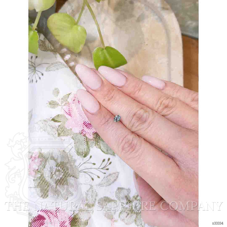 0.39 Ct. Greenish Blue Sapphire from Madagascar