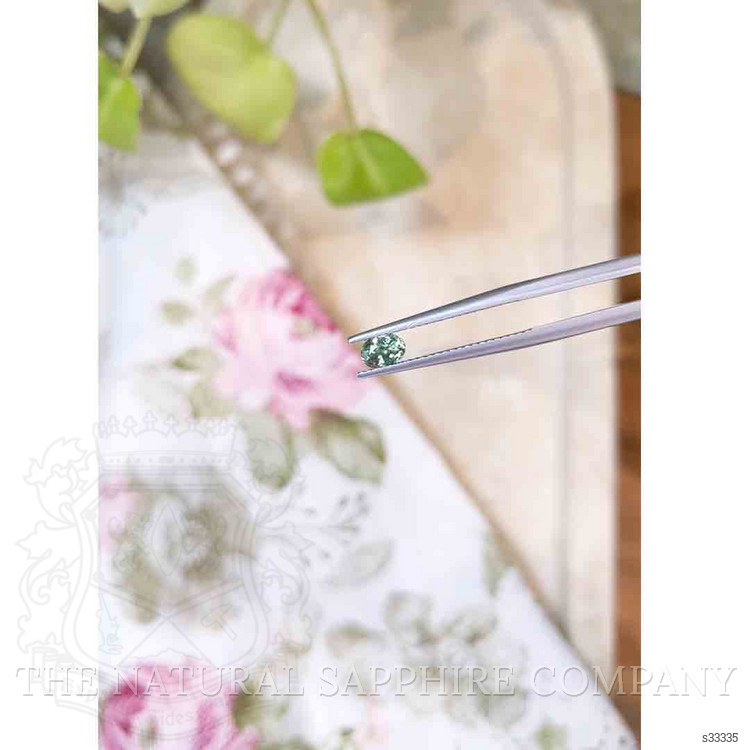 0.49 Ct. Bluish Green Sapphire from Madagascar