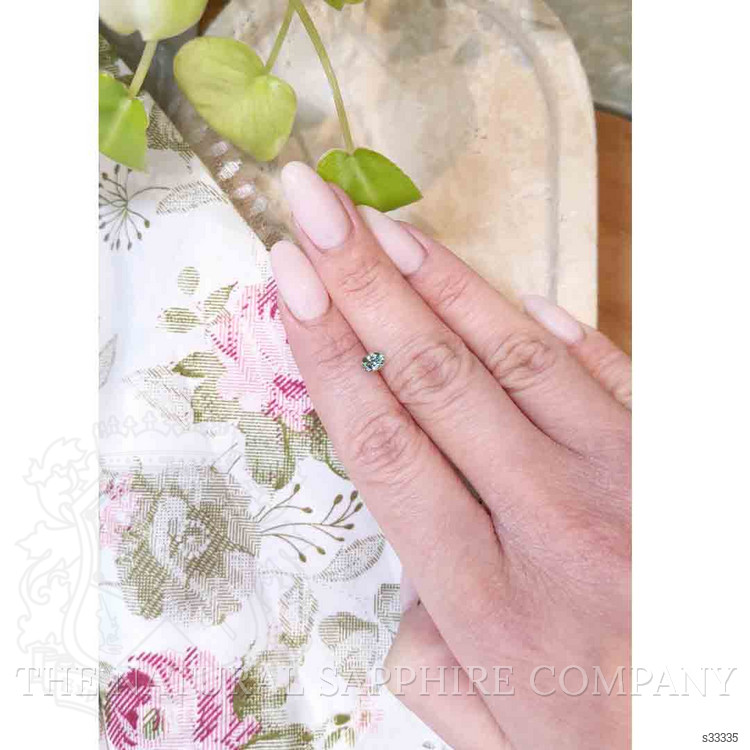 0.49 Ct. Bluish Green Sapphire from Madagascar