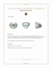 0.43 Ct. Green Sapphire from Madagascar Appraisal