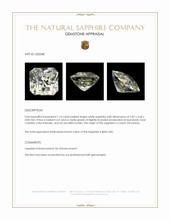 1.14 Ct. White Sapphire from Ceylon (Sri Lanka) Appraisal