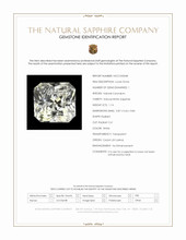 1.14 Ct. White Sapphire from Ceylon (Sri Lanka) Scan Report