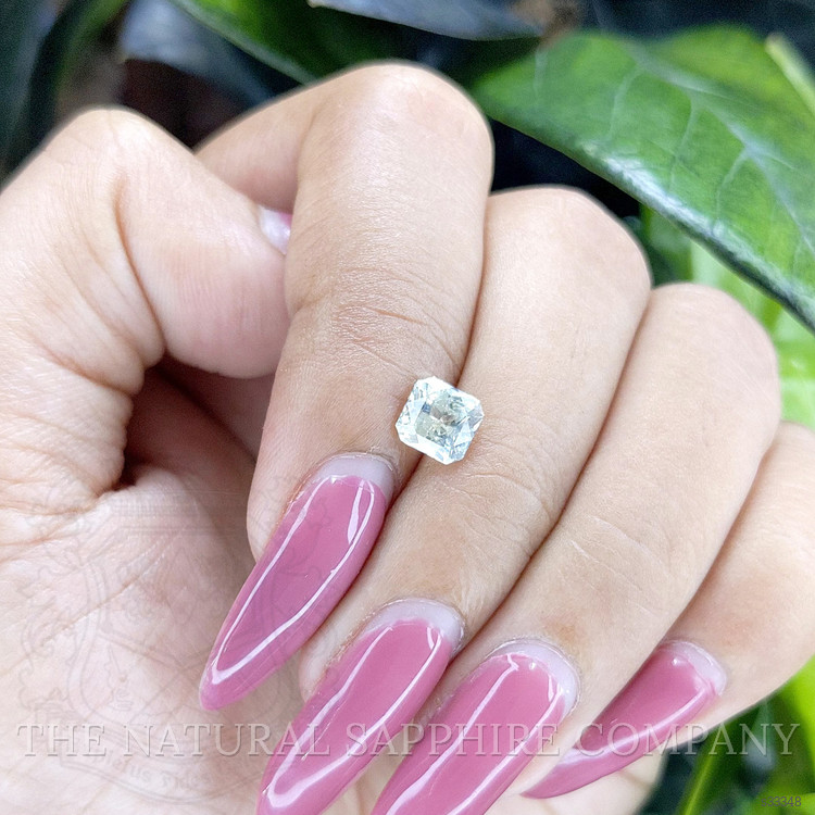 1.14 Ct. White Sapphire from Ceylon (Sri Lanka)