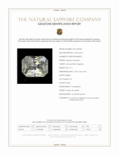 2.11 Ct. White Sapphire from Ceylon (Sri Lanka) Scan Report