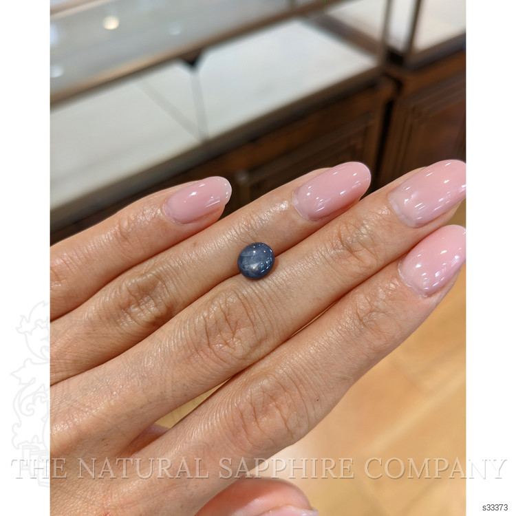 2.33 Ct. Bluish Grey Star Sapphire from Burma (Myanmar)
