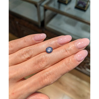 2.33 Ct. Bluish Grey Star Sapphire from Burma (Myanmar) Life Style