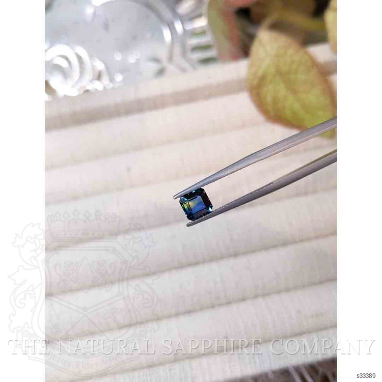 1.25 Ct. Bluish Green Sapphire from Ceylon (Sri Lanka)