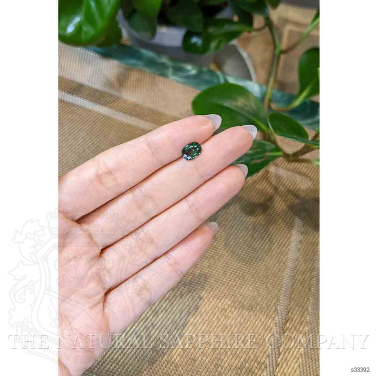 1.44 Ct. Green Sapphire from Ceylon (Sri Lanka)