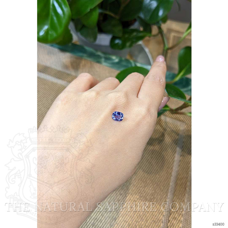 1.38 Ct. Blue Sapphire from Ceylon (Sri Lanka)