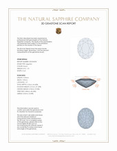 1.70 Ct. Peach Sapphire from Ceylon (Sri Lanka) 3 D Scan Report