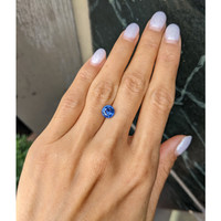 2.10 Ct. Blue Sapphire from Ceylon (Sri Lanka) Life Style
