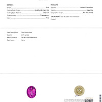 4.11 Ct. Pink Sapphire from Madagascar Scan Report