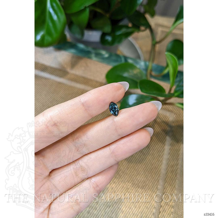 1.23 Ct. Greenish Blue Sapphire from Montana