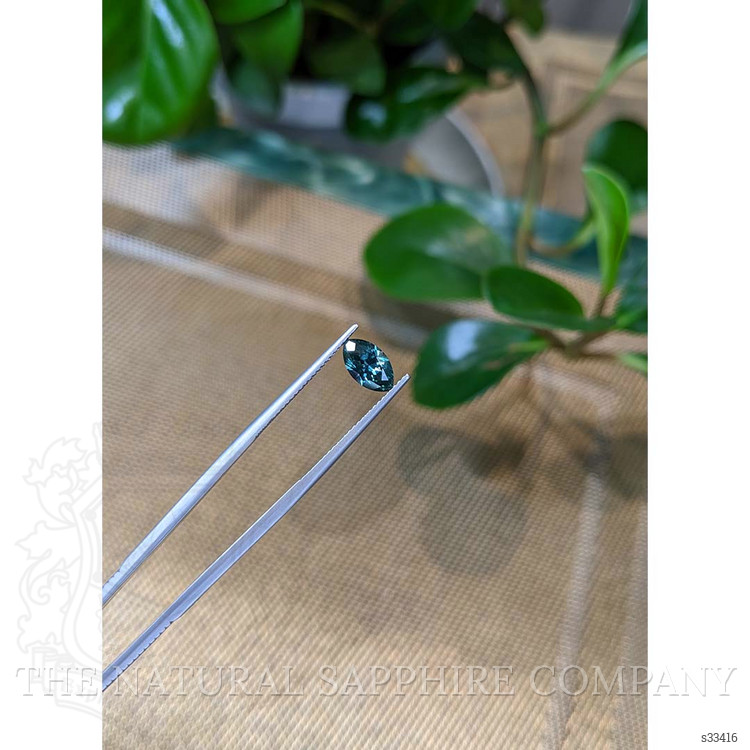 1.23 Ct. Greenish Blue Sapphire from Montana