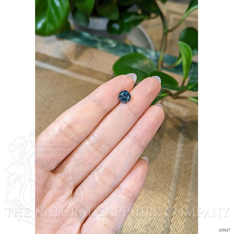 1.56 Ct. Greenish Blue Sapphire from Montana