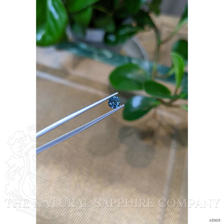0.68 Ct. Greenish Blue Sapphire from Montana