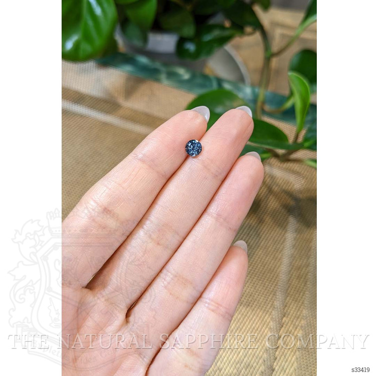 0.76 Ct. Greenish Blue Sapphire from Montana
