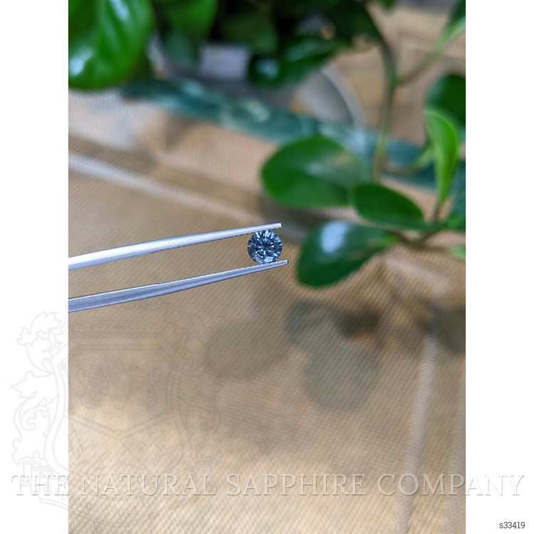 0.76 Ct. Greenish Blue Sapphire from Montana