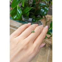 1.54 Ct. Yellowish Green Sapphire from Montana Life Style