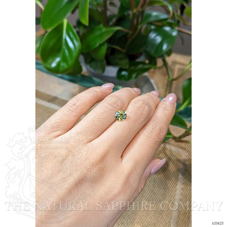 1.54 Ct. Yellowish Green Sapphire from Montana