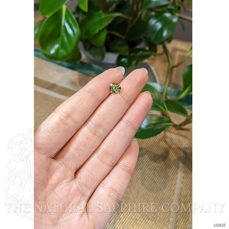 1.54 Ct. Yellowish Green Sapphire from Montana