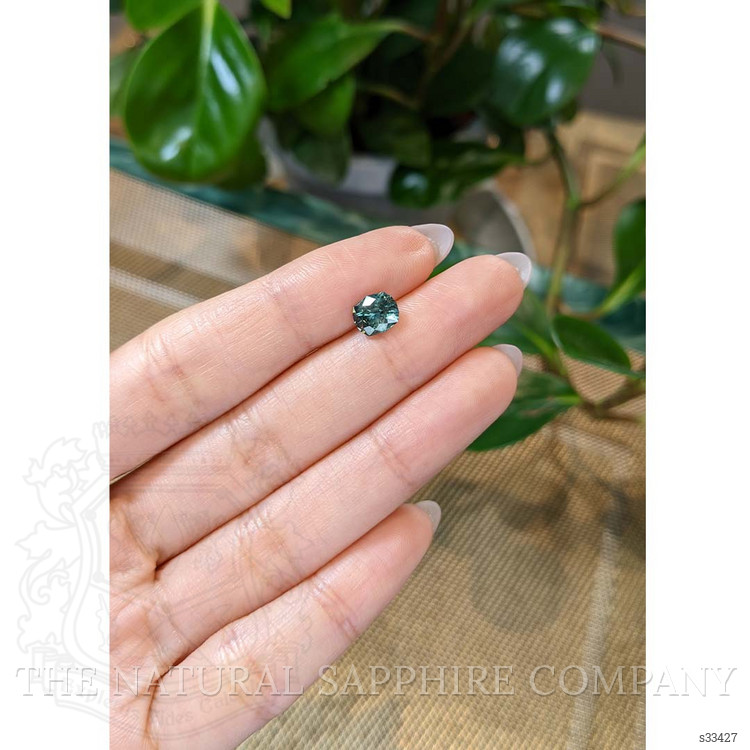 1.43 Ct. Bluish Green Sapphire from Montana