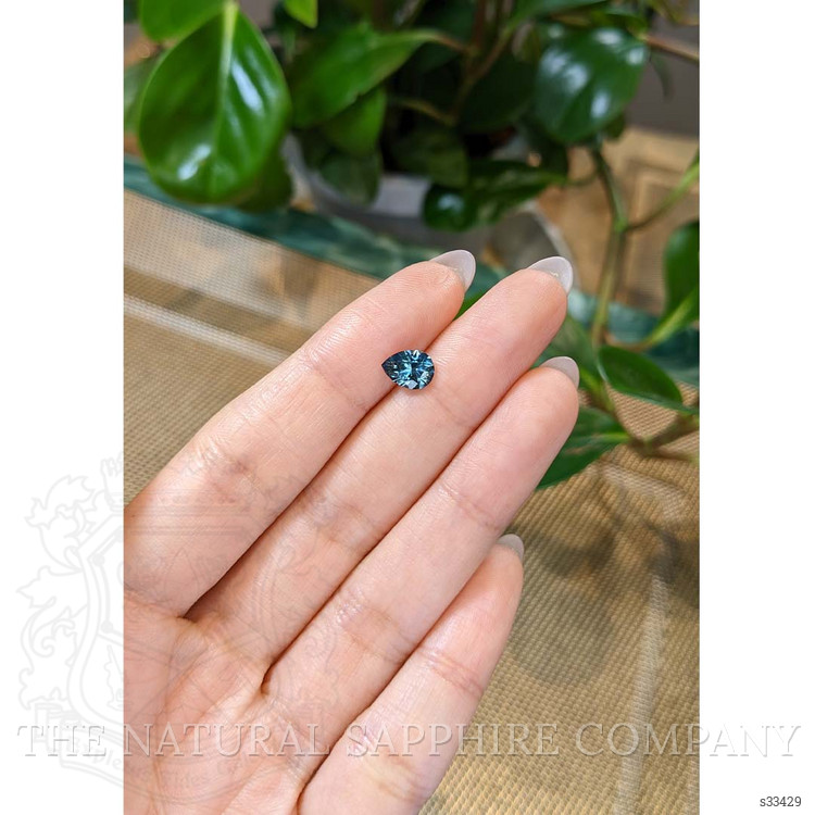 1.31 Ct. Greenish Blue Sapphire from Montana
