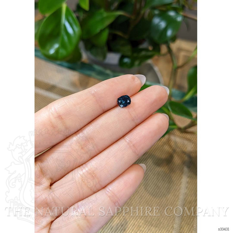 1.64 Ct. Greenish Blue Sapphire from Montana