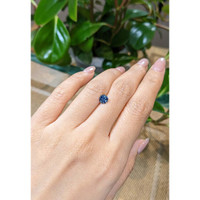 1.01 Ct. Greenish Blue Sapphire from Montana Life Style