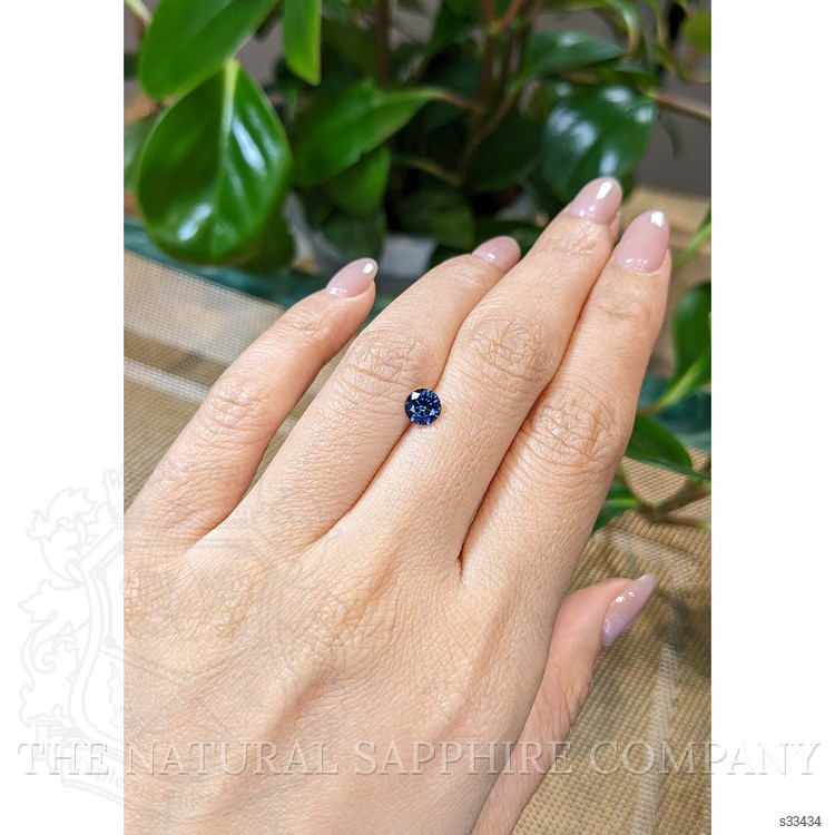 0.81 Ct. Greenish Blue Sapphire from Montana