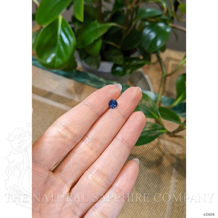 0.81 Ct. Greenish Blue Sapphire from Montana