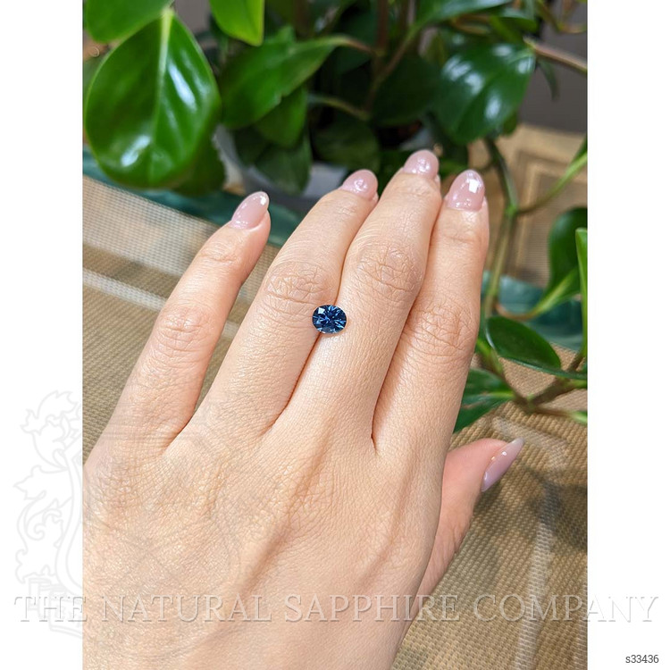 1.21 Ct. Greenish Blue Sapphire from Montana