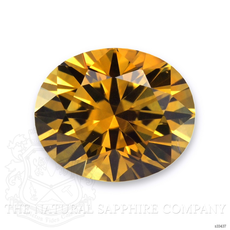 0.89 Ct. Orangish Yellow Sapphire from Montana