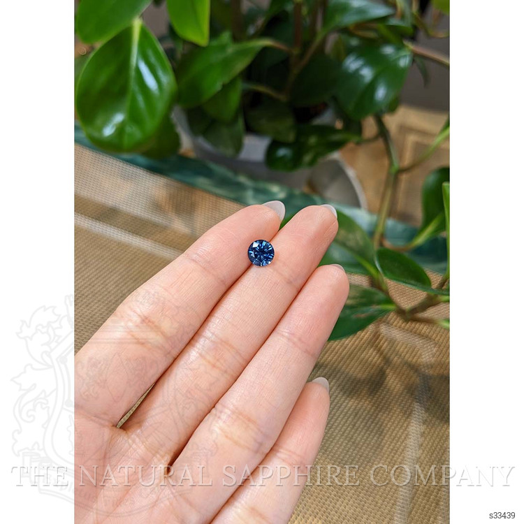 1.37 Ct. Greenish Blue Sapphire from Montana