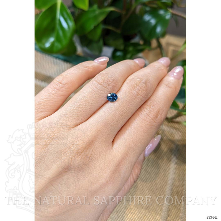 0.78 Ct. Bluish Green Sapphire from Montana