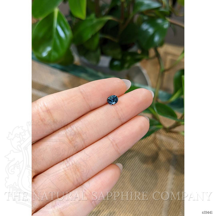 0.78 Ct. Bluish Green Sapphire from Montana