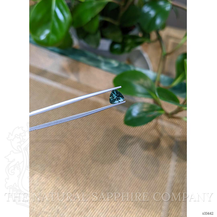 1.29 Ct. Bluish Green Sapphire from Montana