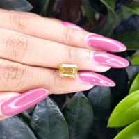 3.51 Ct. Yellow Sapphire from Ceylon (Sri Lanka) Life Style