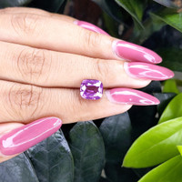 3.53 Ct. Purple Sapphire from Madagascar Life Style