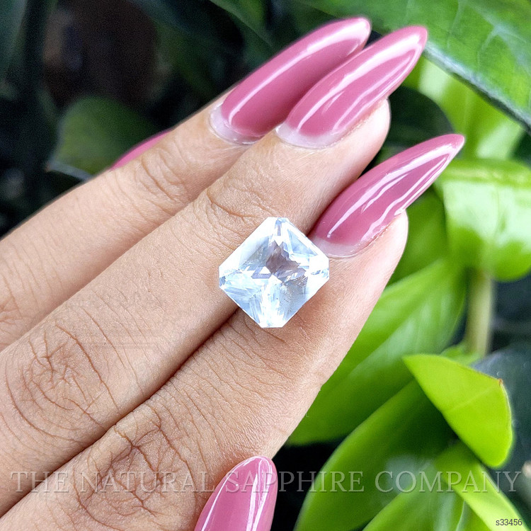 6.12 Ct. White Sapphire from Ceylon (Sri Lanka)