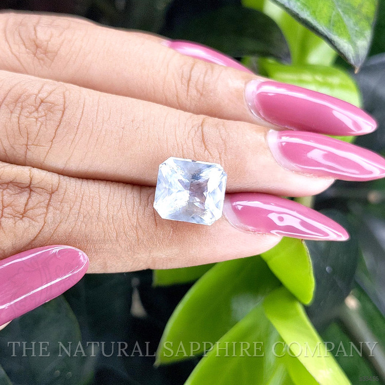 6.12 Ct. White Sapphire from Ceylon (Sri Lanka)