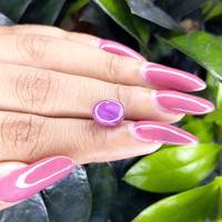 4.78 Ct. Pinkish Purple Star Sapphire from Ceylon (Sri Lanka) Life Style