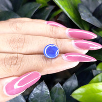 5.37 Ct. Blue Star Sapphire from Ceylon (Sri Lanka) Life Style