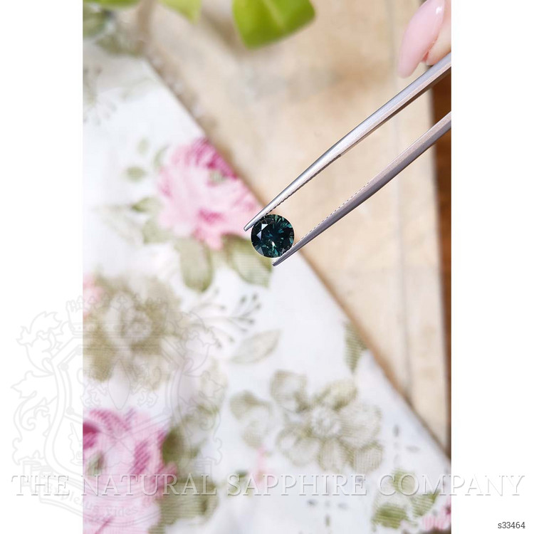 1.77 Ct. Bluish Green Sapphire from Montana