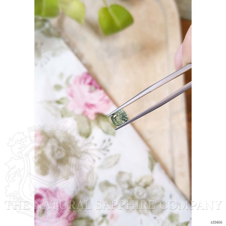 1.38 Ct. Green Sapphire from Montana