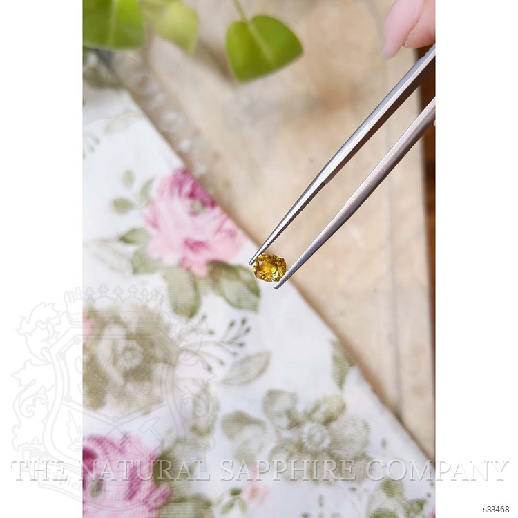 0.89 Ct. Yellowish Orange Sapphire from Montana