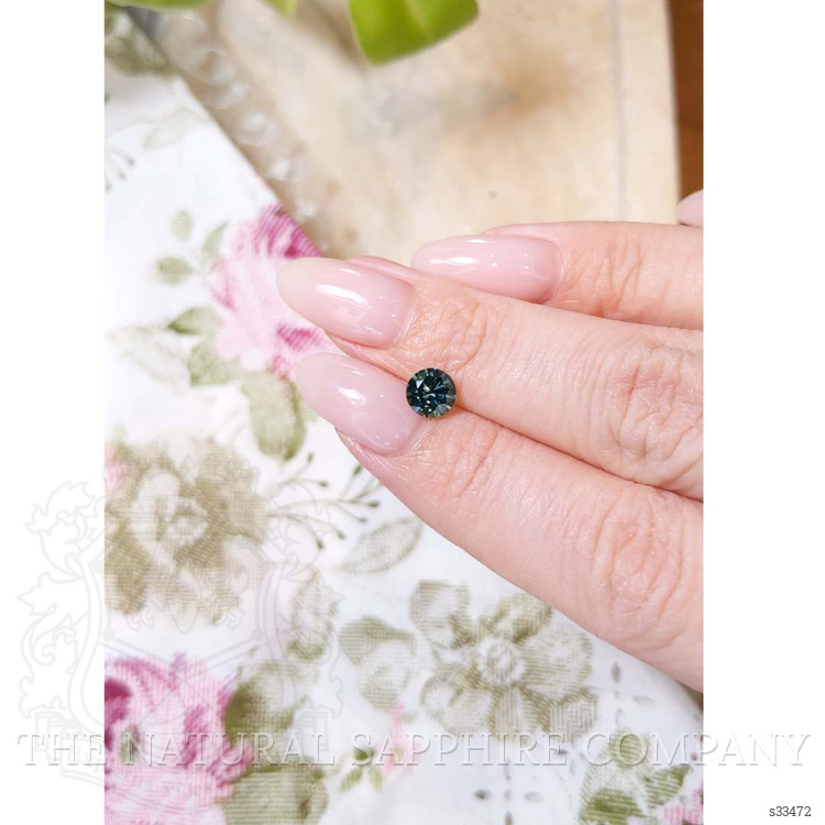 1.11 Ct. Bluish Green Sapphire from Montana