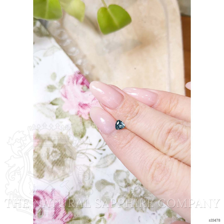 0.43 Ct. Greenish Blue Sapphire from Montana