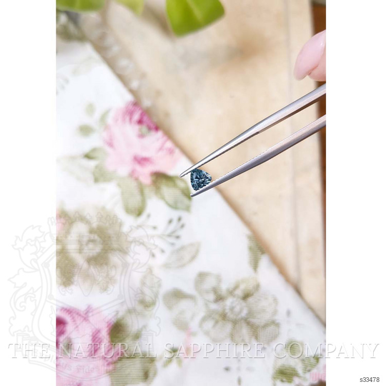 0.43 Ct. Greenish Blue Sapphire from Montana