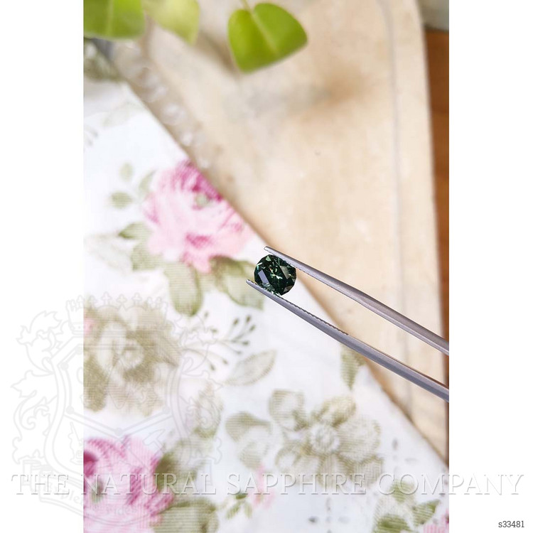 1.82 Ct. Bluish Green Sapphire from Montana